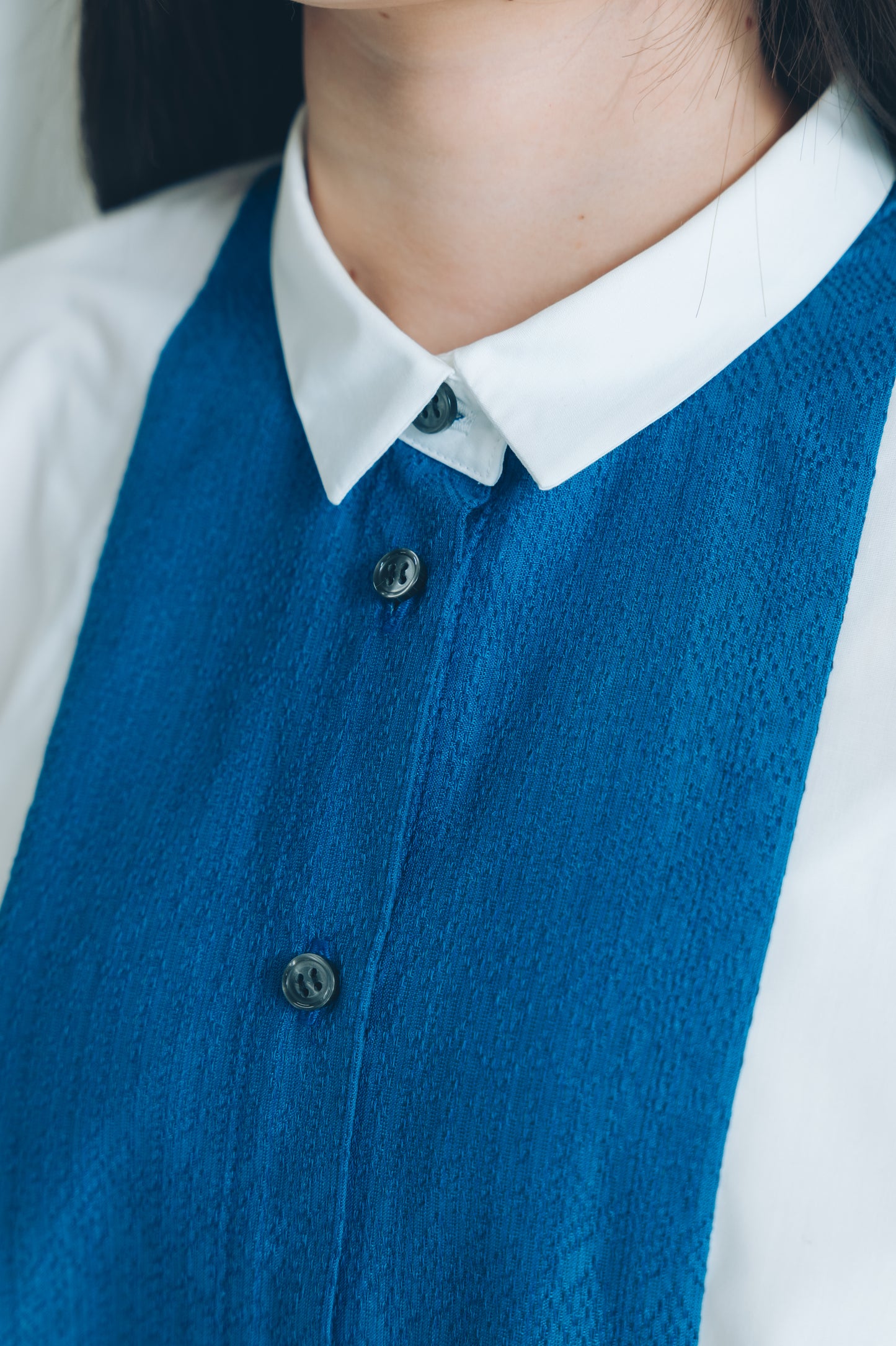 【YOAKE】 ドロストシャツ(White)