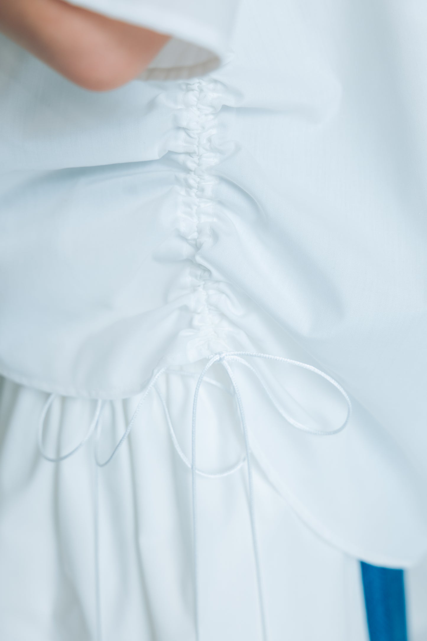 【YOAKE】 ドロストシャツ(White)