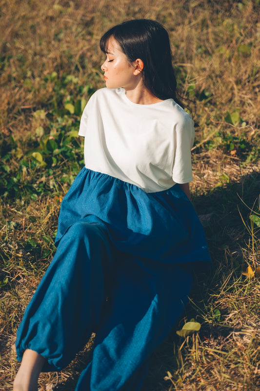 【YOAKE】 カーゴパンツ(Blue)