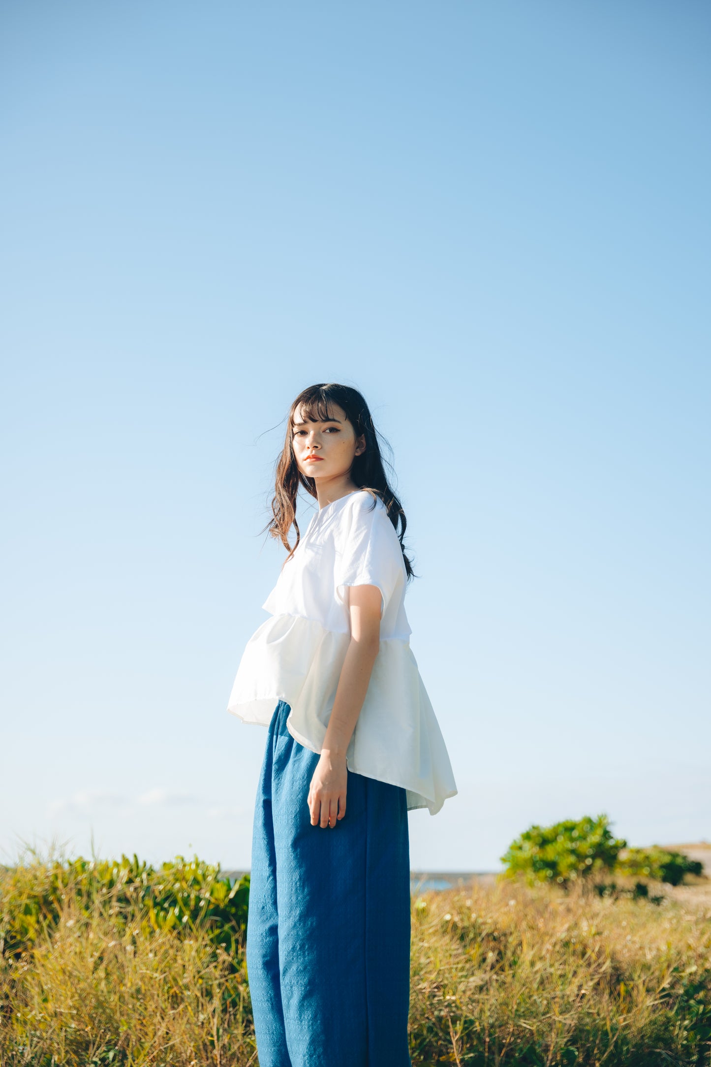【YOAKE】 カーゴパンツ(Blue)