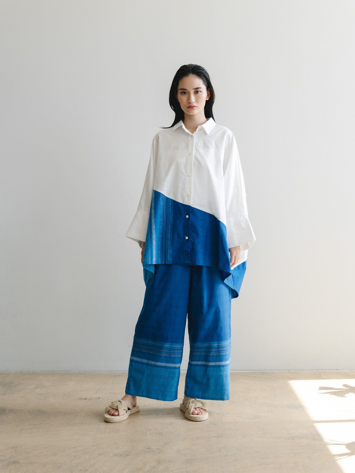 【YOAKE】ストレートパンツ(Blue)