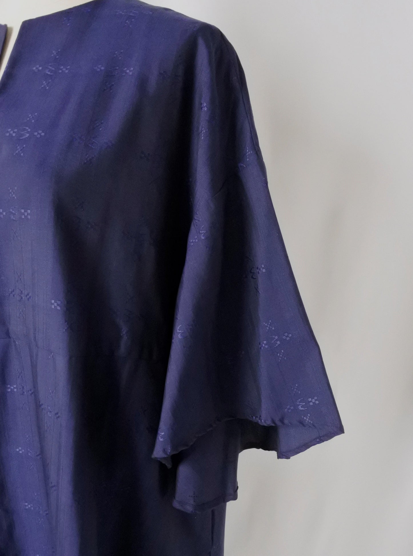 【YOAKE】フレア袖ワンピース( Navy)