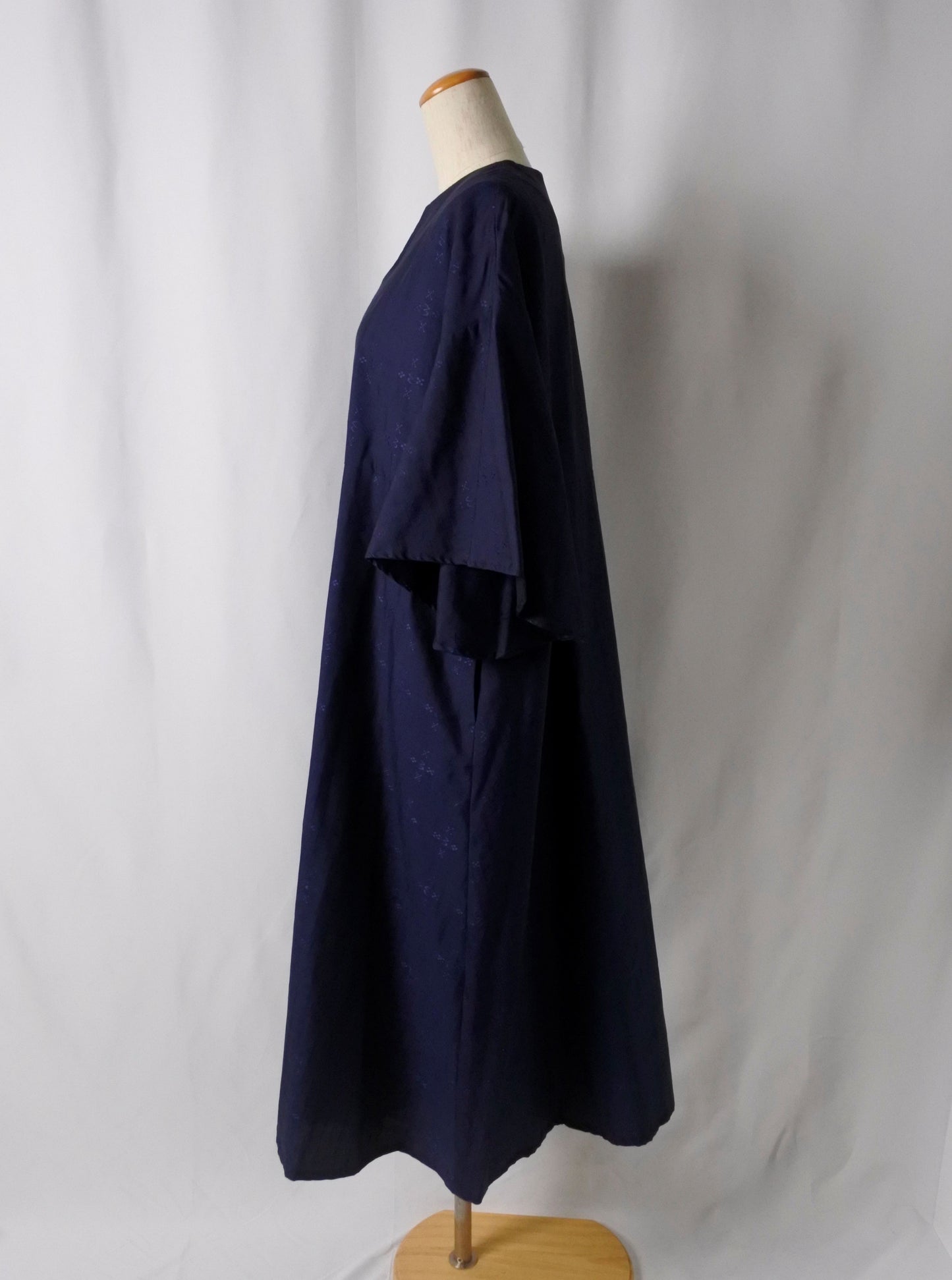 【YOAKE】フレア袖ワンピース( Navy)