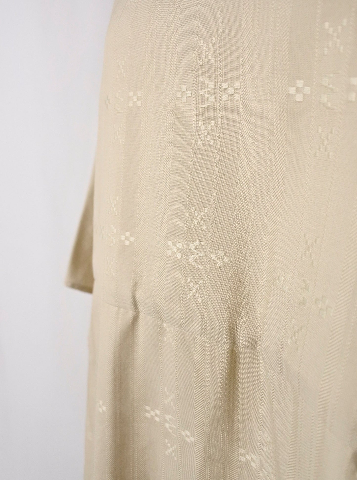 【YOAKE】フレア袖ワンピース( Beige)