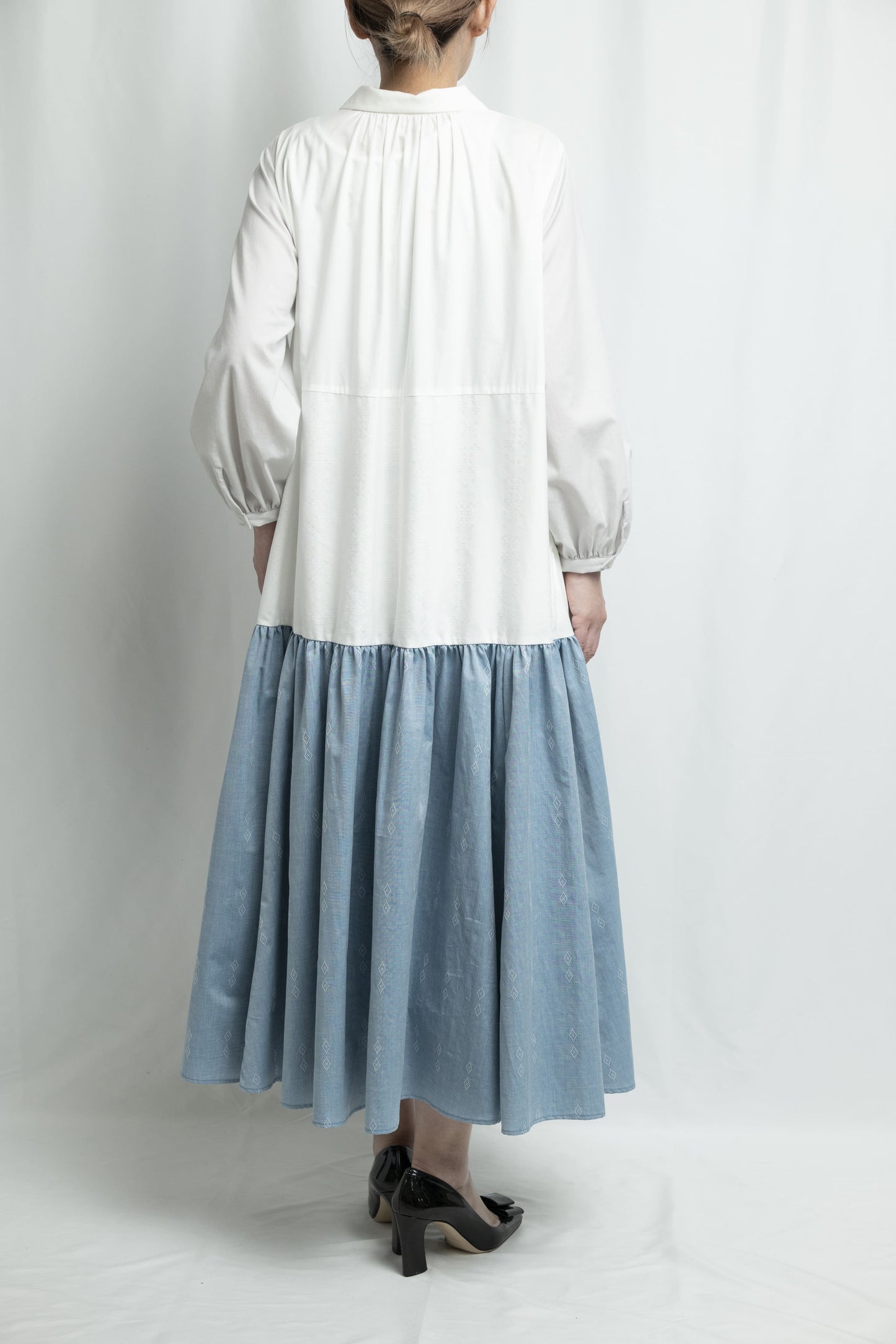 【YOAKE】シャツワンピース (White)