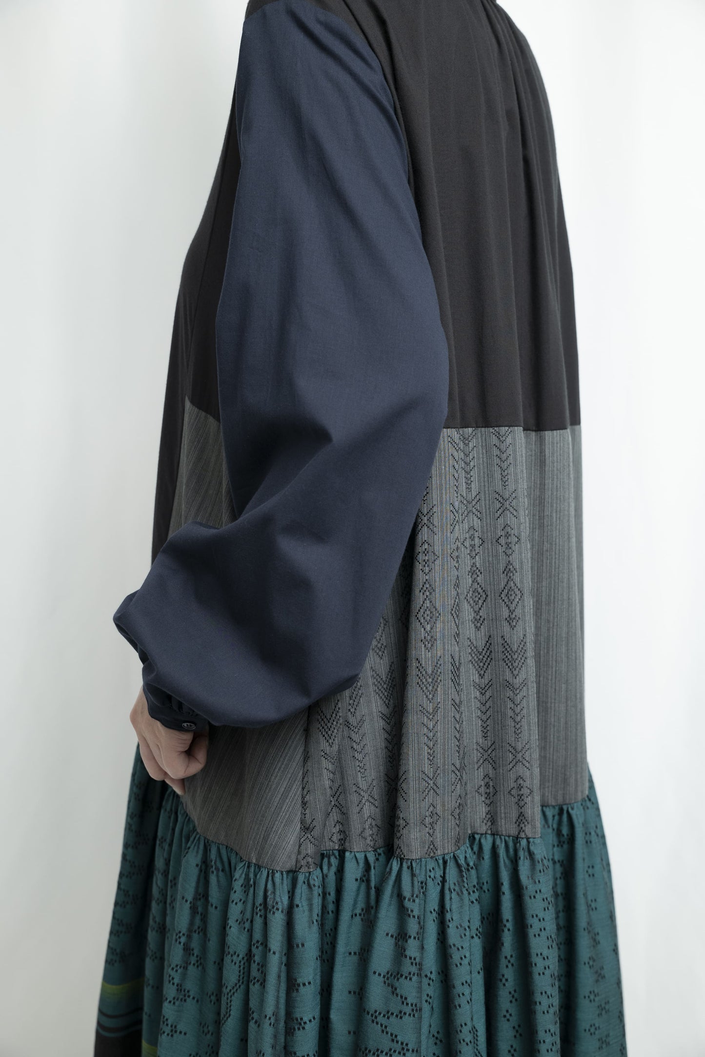 【YOAKE】シャツワンピース (Black)