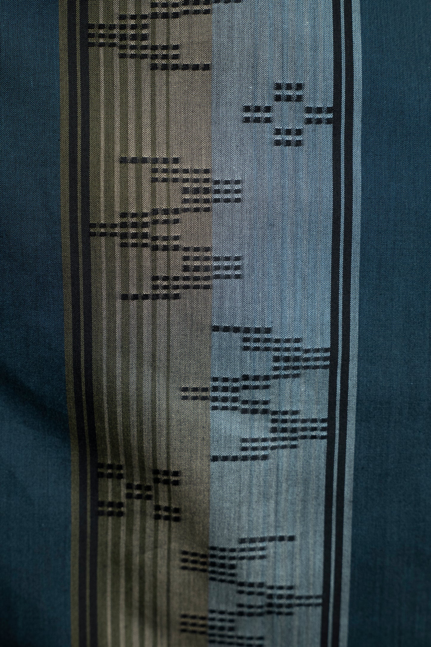 【YOAKE】切替シャツ (Black×Navy)