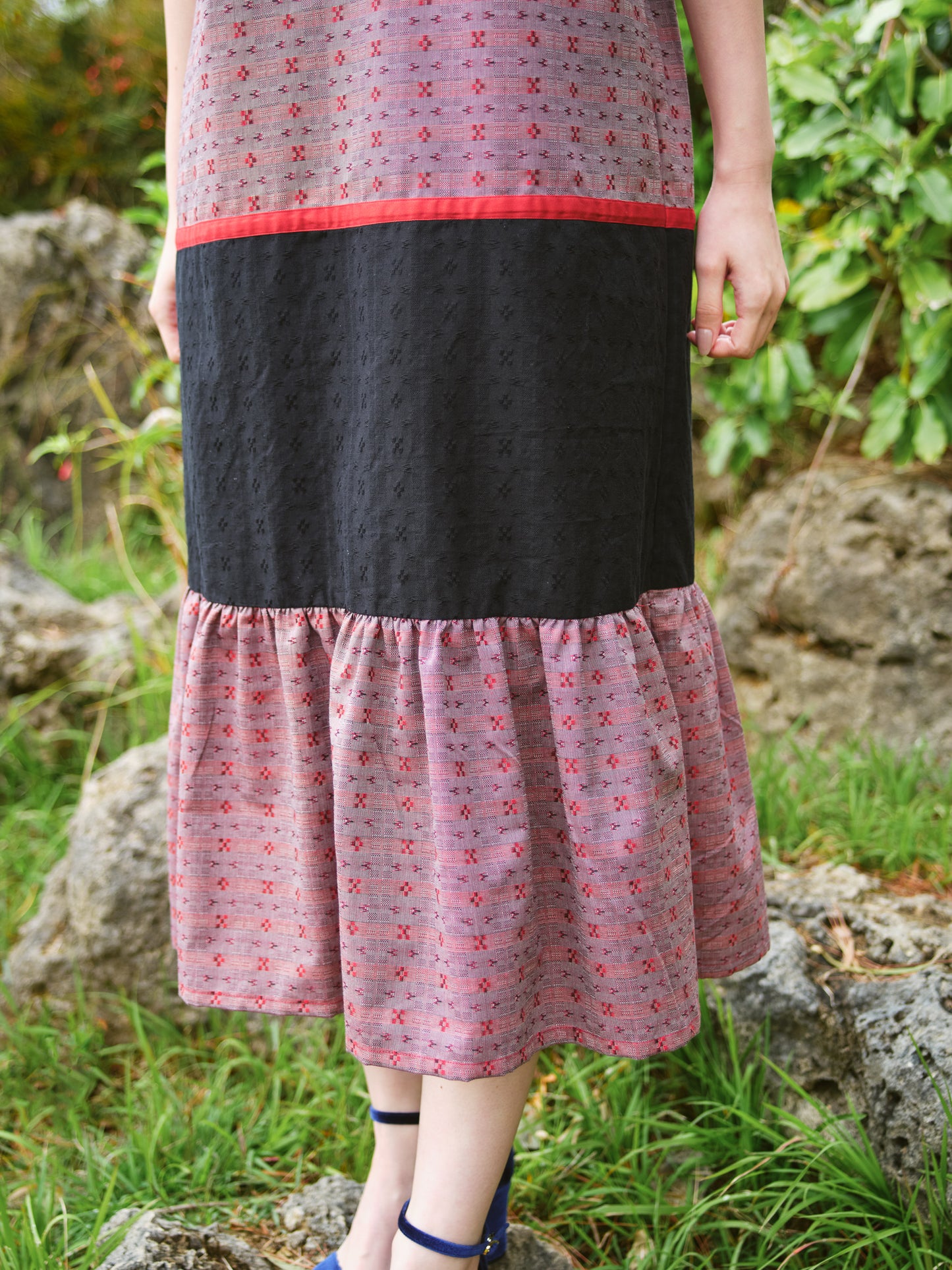【YOAKE】刺繍ワンピース
