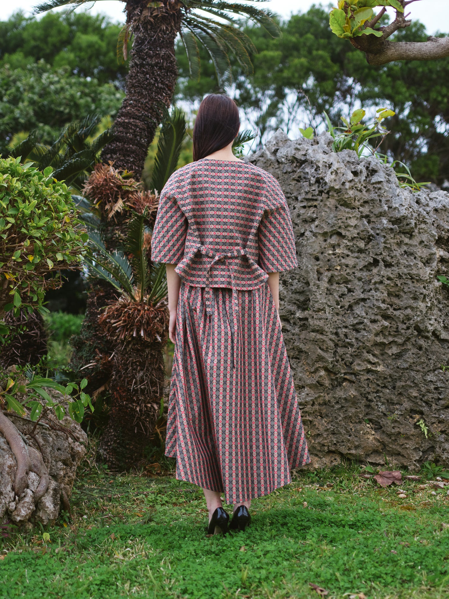 【YOAKE】七分袖トップス