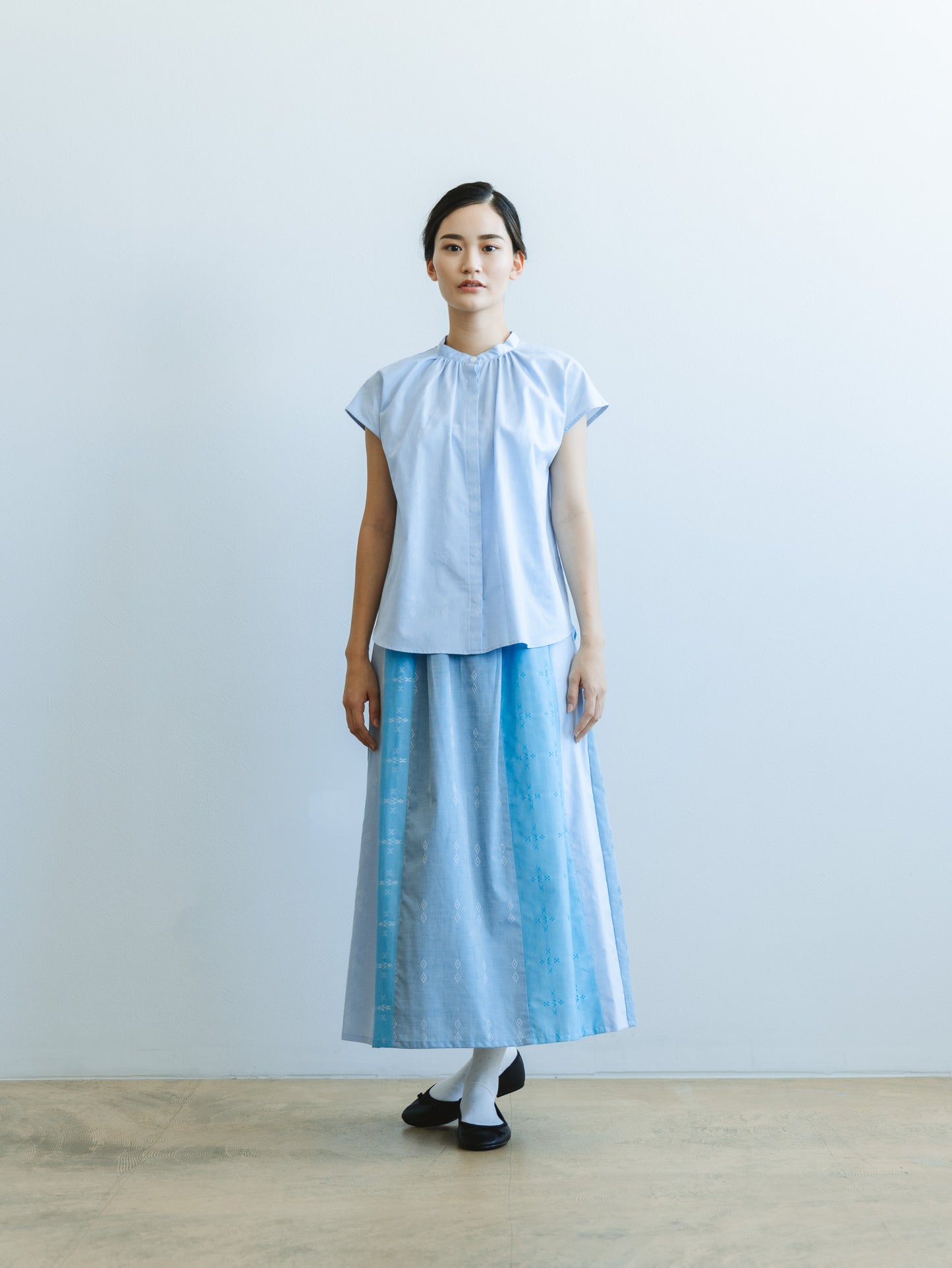 [COCO] Patchwork skirt (midi length)