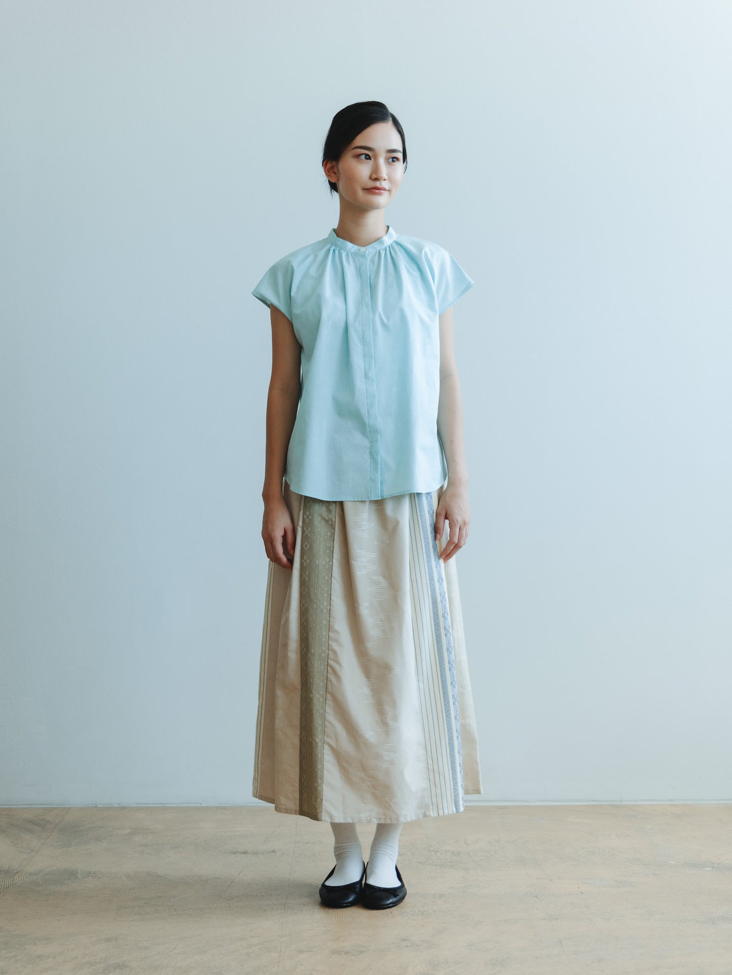 [COCO] Patchwork skirt (midi length)