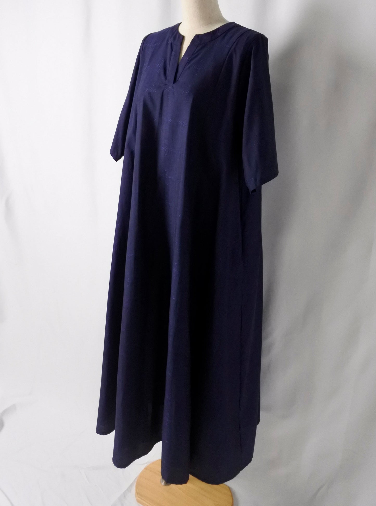 【YOAKE】キーネックワンピース(Navy)