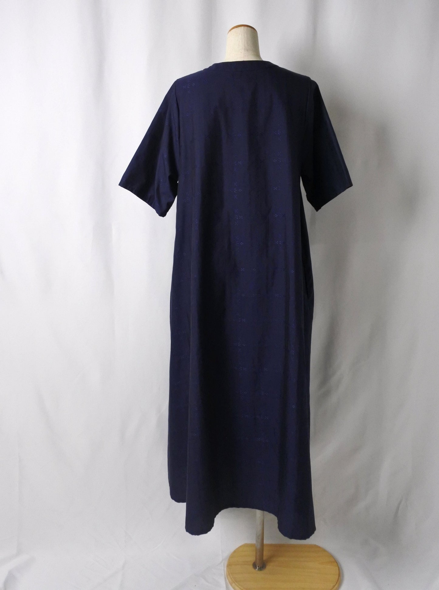 【YOAKE】キーネックワンピース(Navy)