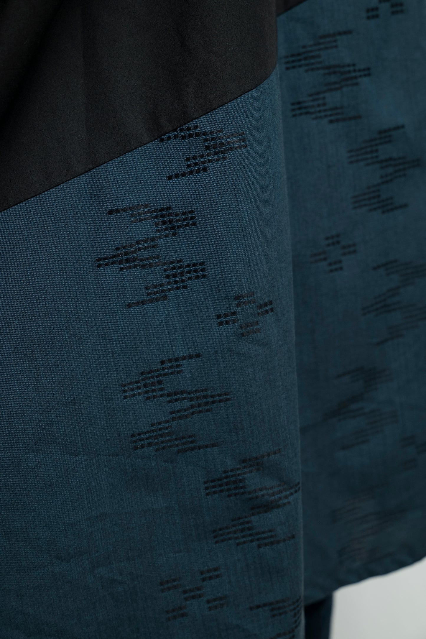 【YOAKE】切替シャツ (Black×Navy)